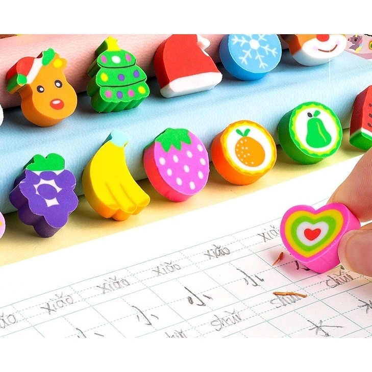 

(1 Pcs) penghapus mini / eraser Motif Buah Hewan Lucu Unik SATUAN