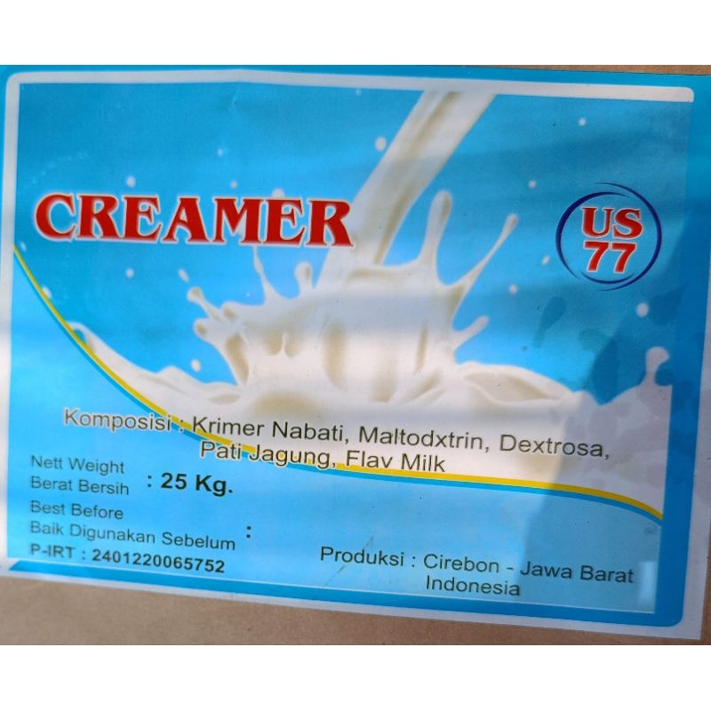 

Bubuk creamer Reguler super premium asli original 25kg krimer powder drink