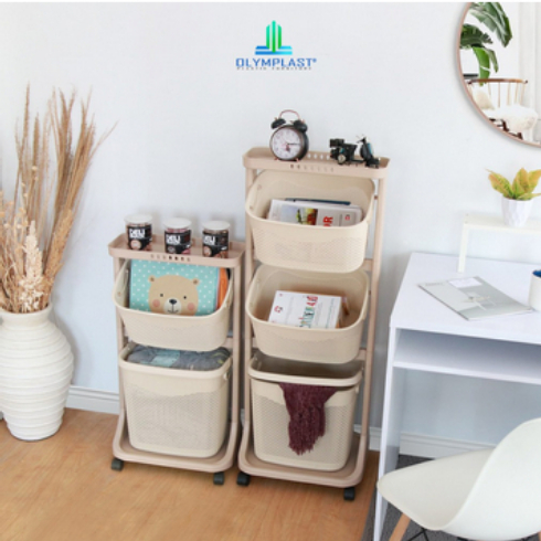 rak keranjang snack rak keranjang baju kotor rak mainan anak rak serbaguna OLYMPLAST OFT 03