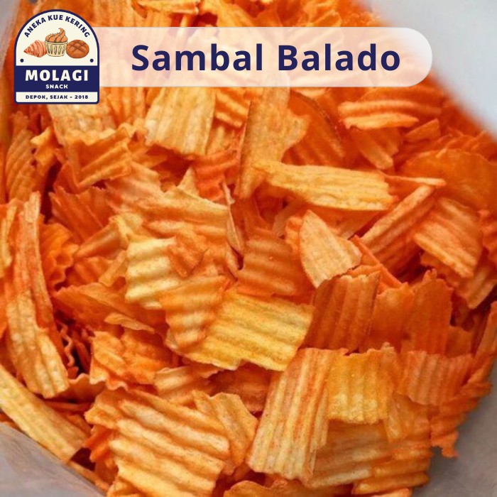

Keripik Singkong TES CHUBA Sambal Balado 500 Gram - Molagi Snack