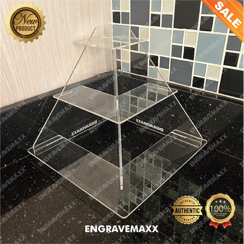 RAK SUSUN PAJANGAN MAINAN KOSMETIK BUMBU SEGITIGA SIKU PRISMA