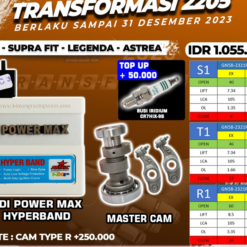 PAKET CDI + NOKEN AS C100 - SUPRA FIT - LEGENDA - ASTREA BRT