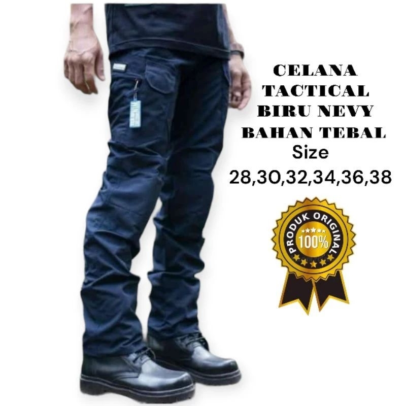 [COD] CELANA PANJANG TACTICAL BIRU DONGKER JUMBO PREMIUM