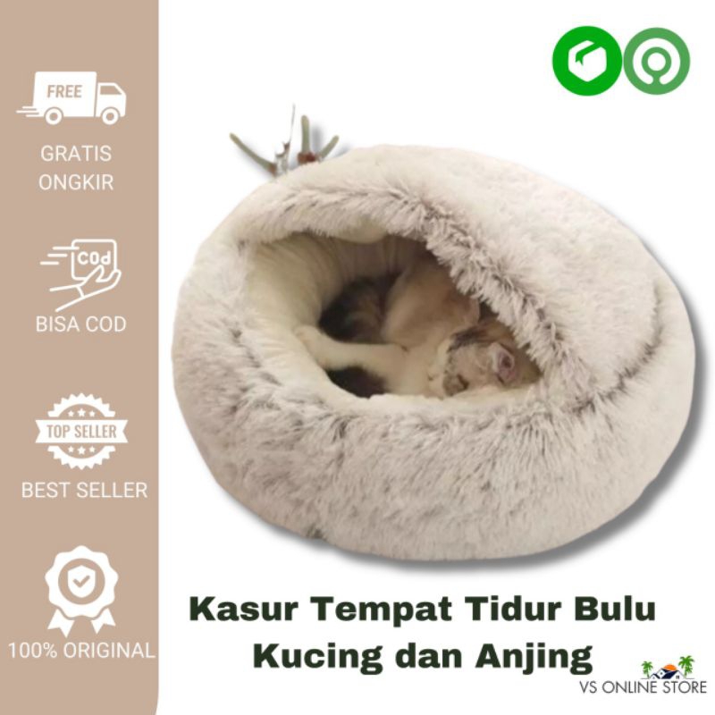 Kasur Tempat Tidur Bulu Kucing dan Anjing