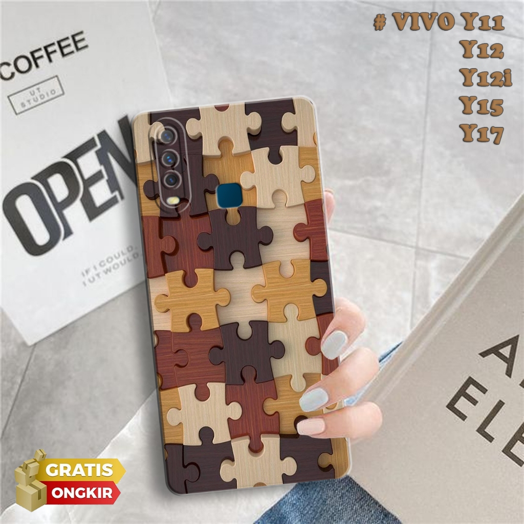 Case Hp Vivo Y11 Y17 Y15 Y12 Y12i - Case Custome Pattern Kotak dadu Casing Hp Vivo Y17 Y15 Y12 Y12i 
