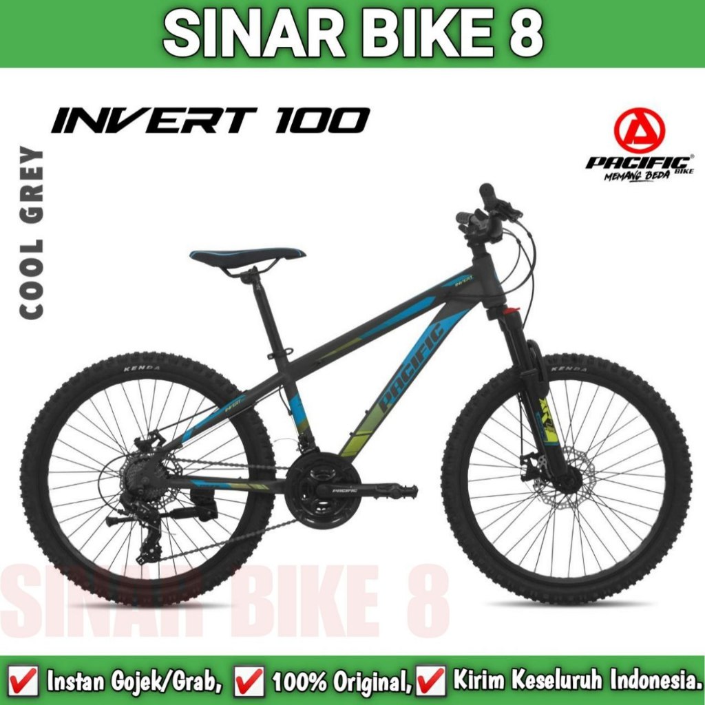 Sepeda Gunung Ukuran 27.5 Inch MTB PACIFIC INVERT 100 21 Speed