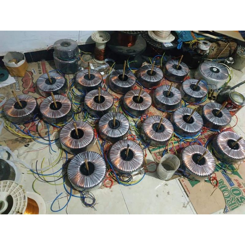 trafo teroid donat 15a dobel ct50v murni (spek 2u)