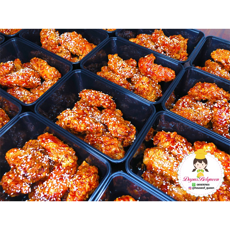 

paket ayam goreng korea (yangnyeom chicken) minimal 20porsi