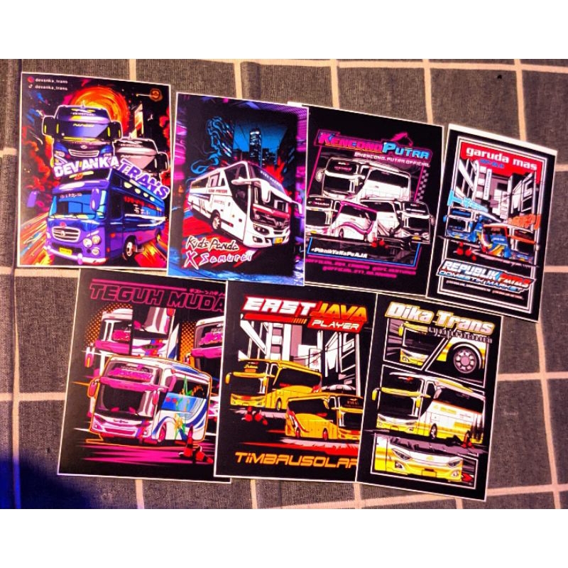 

COD Stiker Buss Keren Premium High Quality Termurah ( 30 Stiker + Bonus )