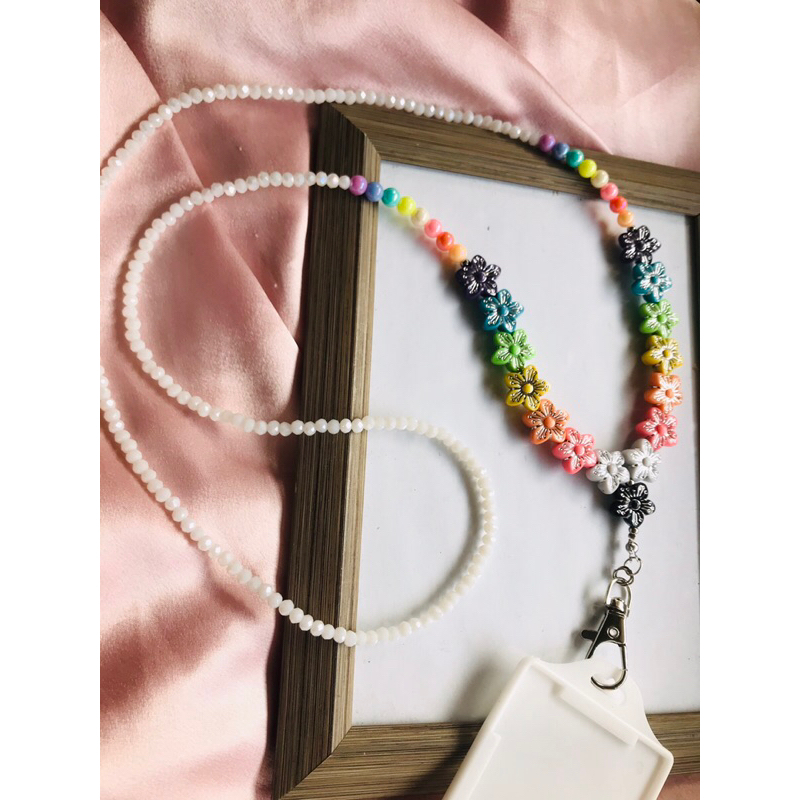 

Lanyard Id Card Holder Name Tag Kristal Cherry Series