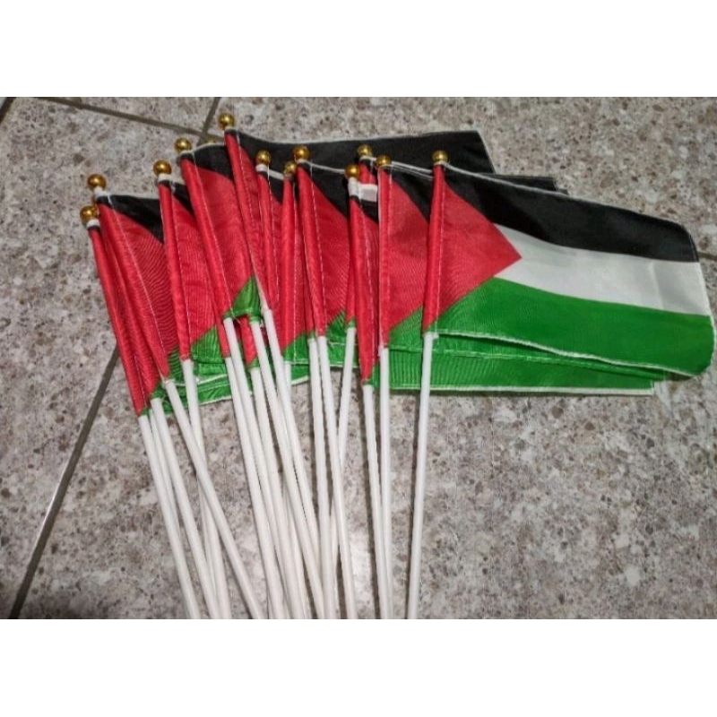 bendera Palestina(bendera tangan palestina)