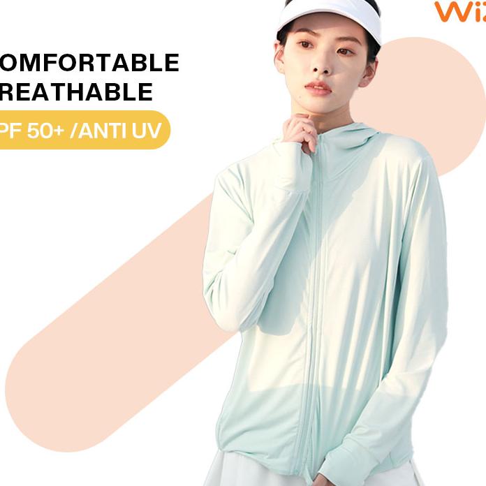 Restock WiZi Pelindung Matahari Wanita Pakaian Jaket Anti Sinar Matahari.