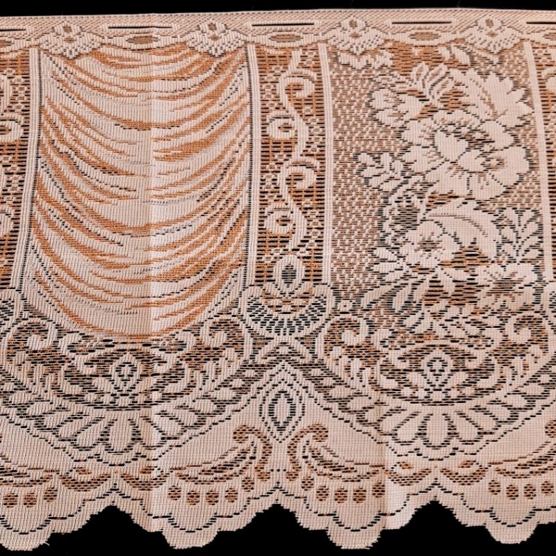 Poni vitrage 1509/ VITRAGE/ TIRAI/ PONI TIRAI/ PINGGIRAN MEJA PRASMANAN bahan renda poliester lebar 