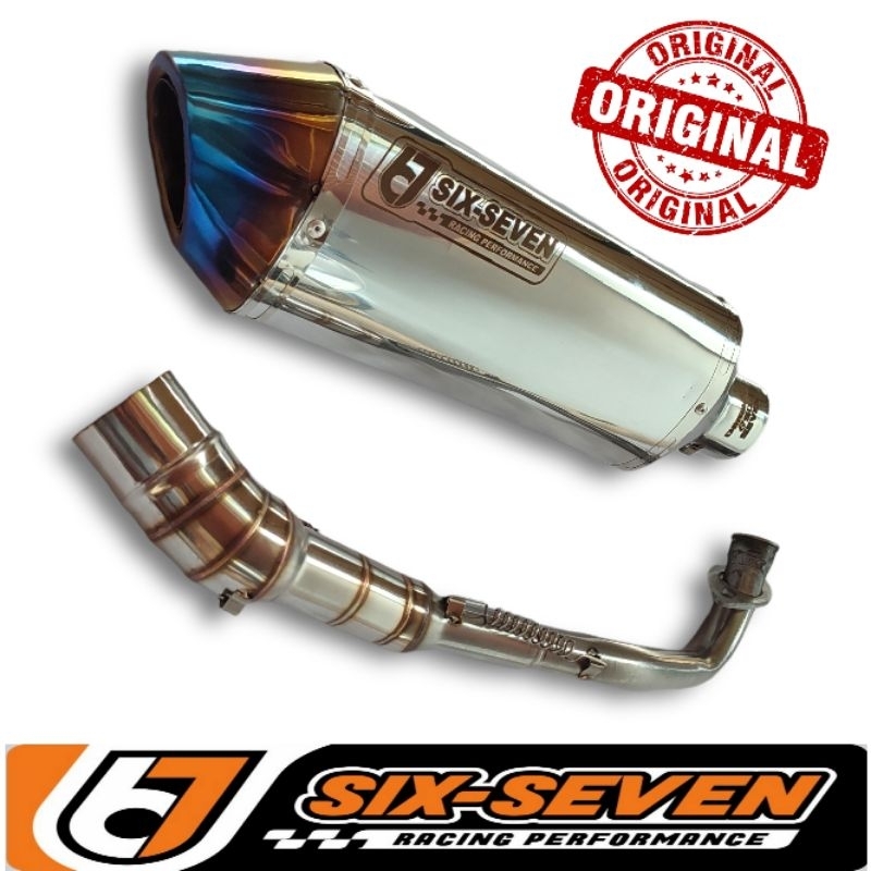 Knalpot Racing Vario Pcx Nmax Aerox Beat Scoopy Mio Original Six Seven