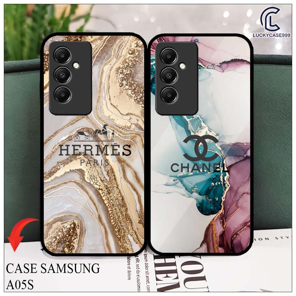 Softcase Samsung A05S A05 Terbaru (LS834) Casing Kaca Kilau Motif Brand Pic HD Case Samsung All Type