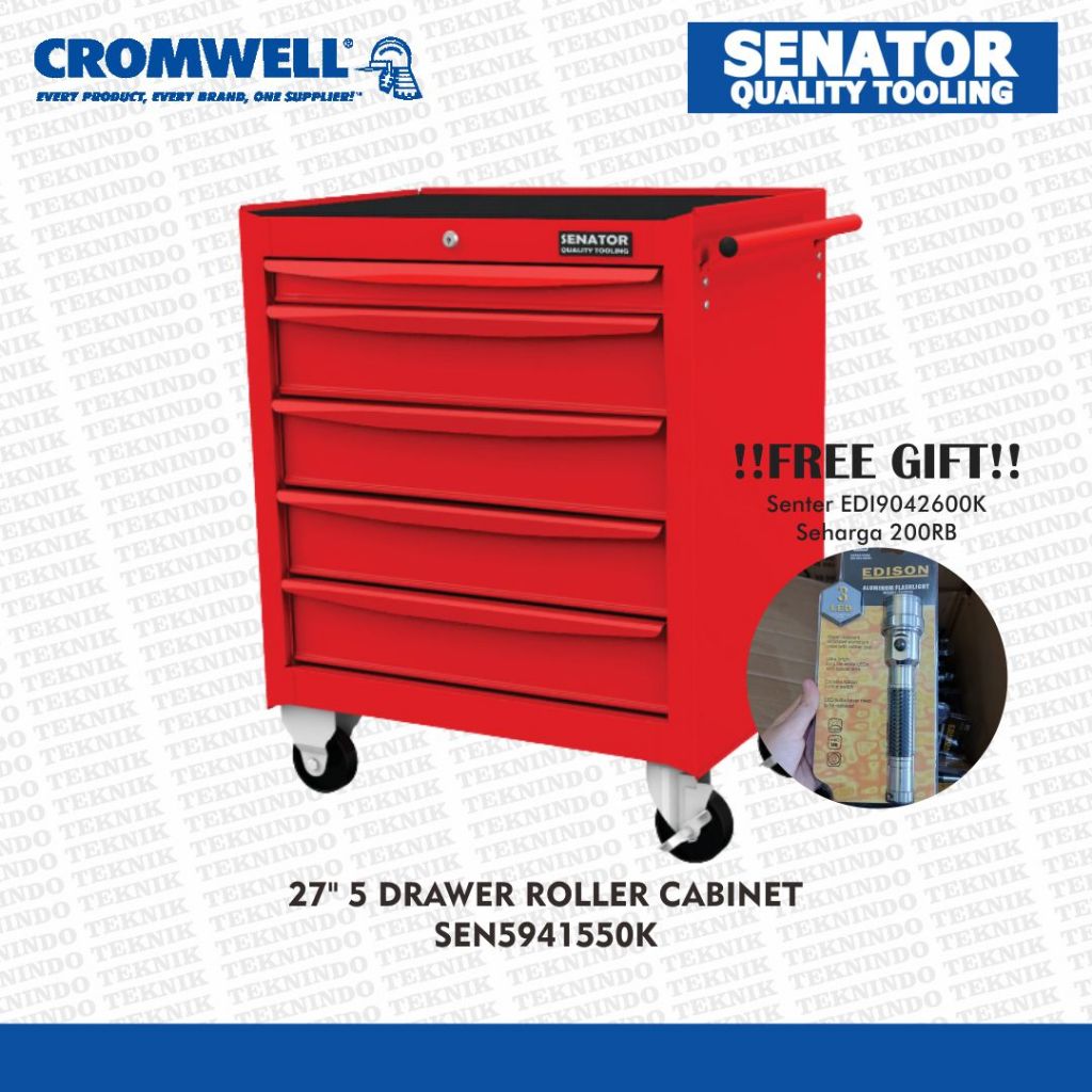 Senator 27" 5 Drawer Roller Cabinet SEN5941550K Original