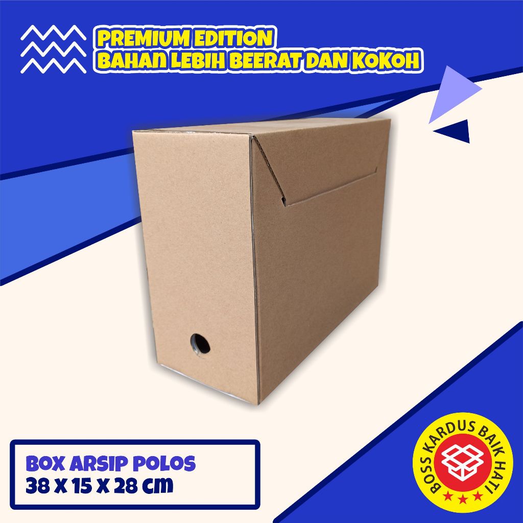 

Box Arsip Premium ukuran 38x15x28 cm BOS ARSIP | BOX FILE