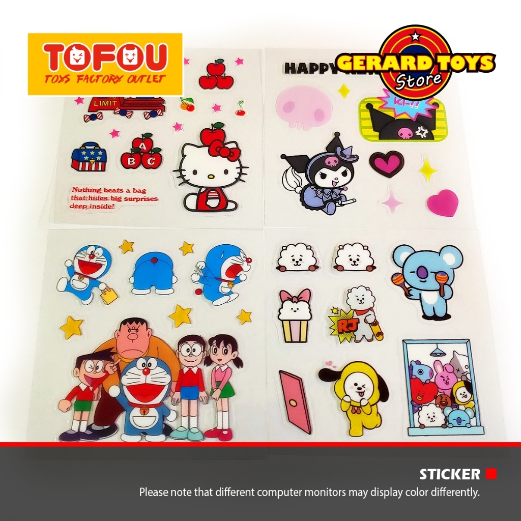 

Stiker Momo Anti Air Motif Sticker Korea Lucu Dekorasi Kartun Mix Keren