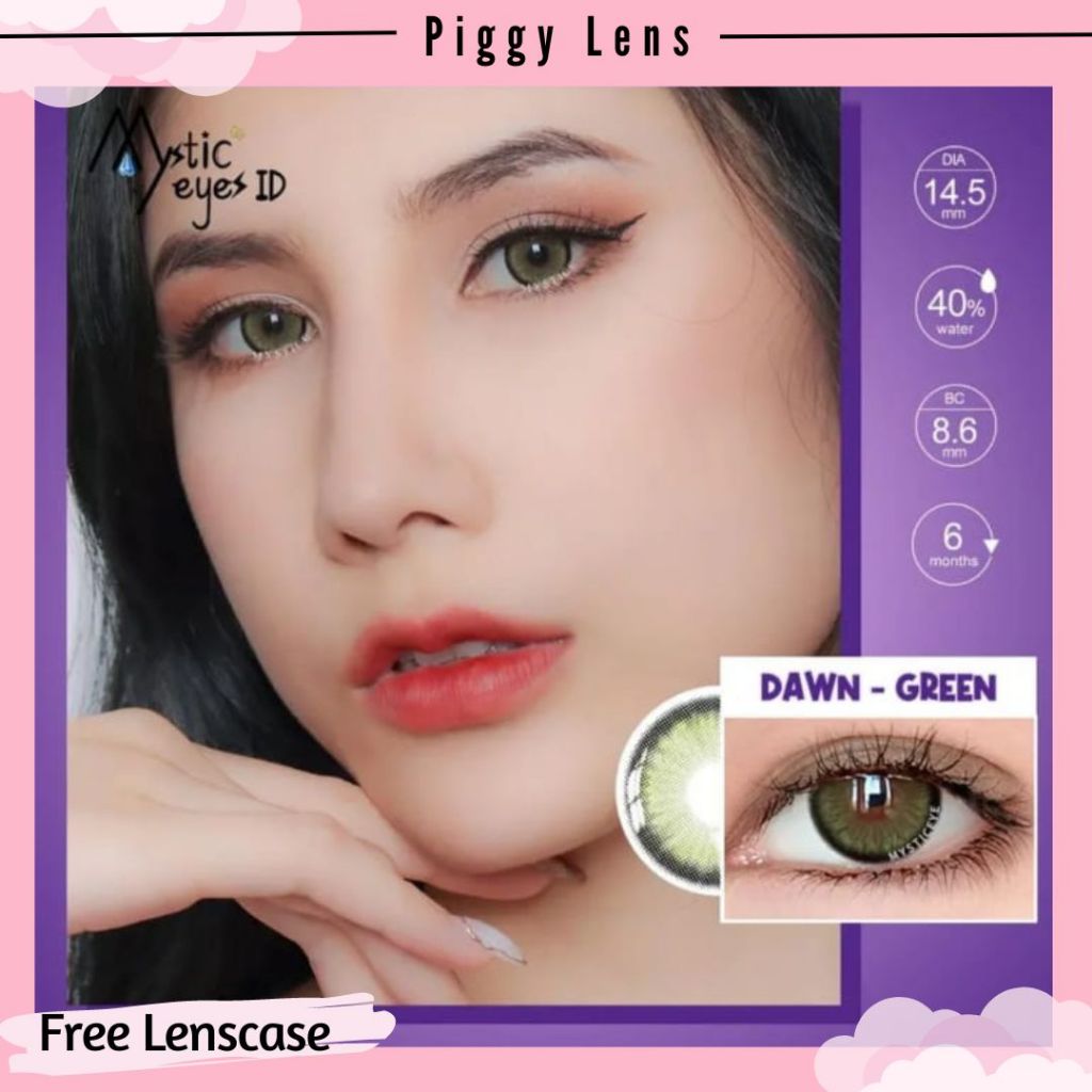 SOFTLENS MYSTICEYES DAWN MINUS 4.00 s/d 6.00 + FREE LENSCASE