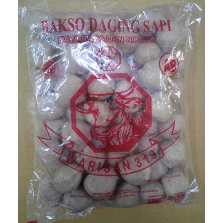 

Bakso Warisan 319 AB Isi 50 butir/700 gr