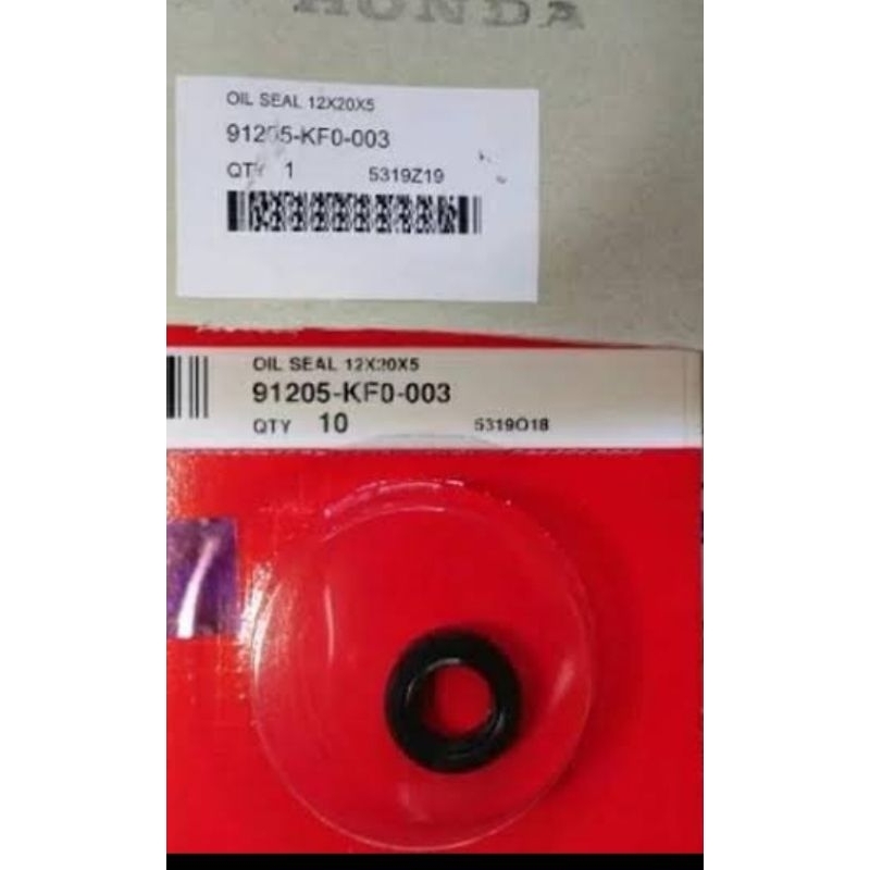 91205-KF0-003 Oil Seal 12x20x5 SEAL OLI DIBELAKANG SEAL MEKANIKAL SEAL CBR 150 CB150 SONIC150 OLI 91