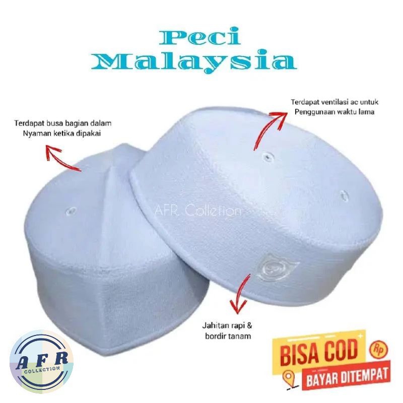 Peci Malaysia Super Bordir | Songkok, Kopiah Malaysia