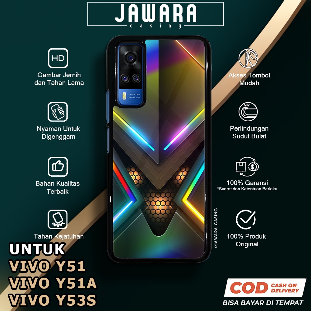 Case Vivo Y51 Y51A Y53S Casing Vivo Y51 Y51A Y53S Jawara Casing [GLXY] Case Glossy Case Aesthetic Cu