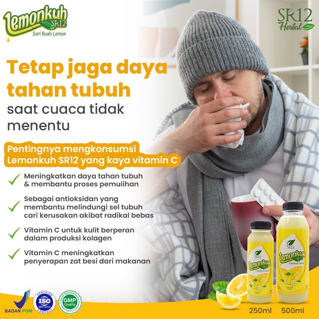 

SARI BUAH LEMON ASLI / LEMONKUH SR12 / HALAL DAN BPOM / SR12