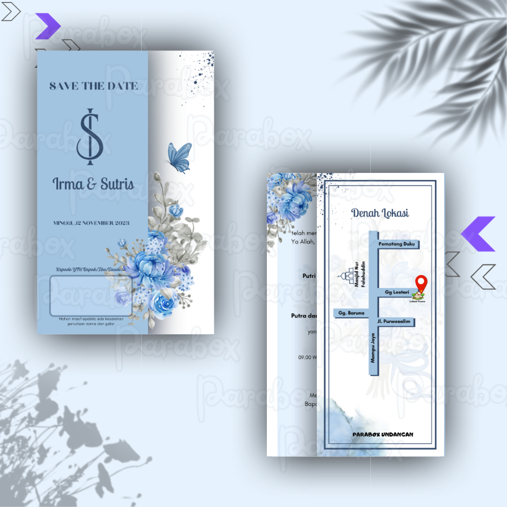 Undangan Murah Kekinian Bisa custom warna