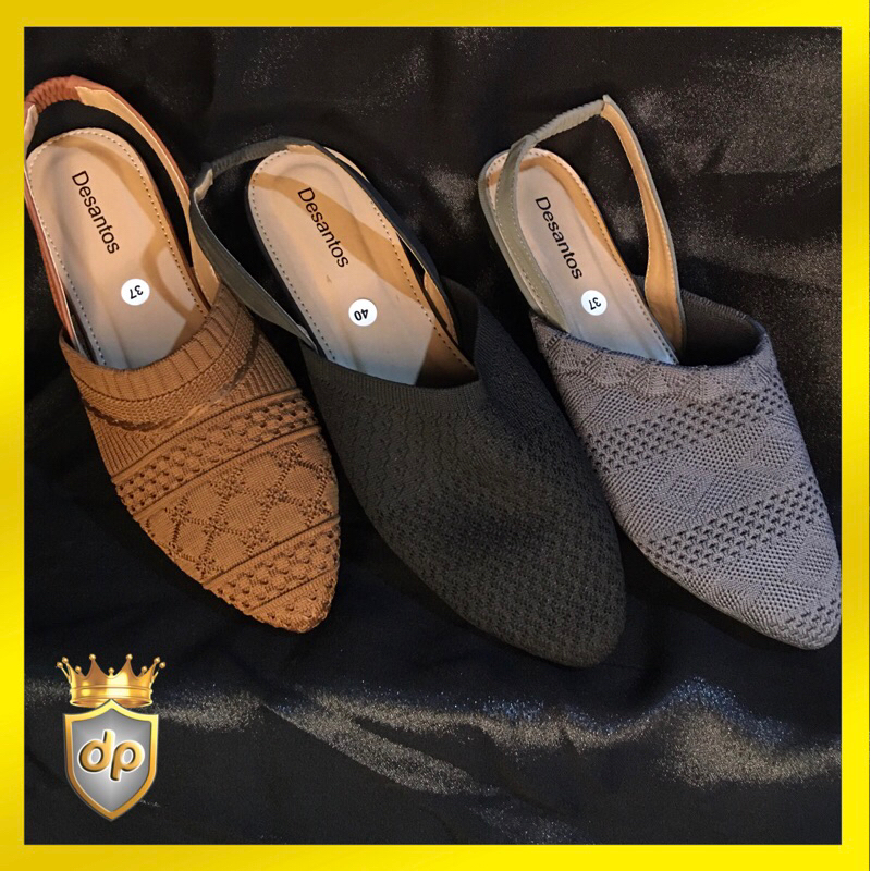 SEPATU SLOP RAJUT TALI BELAKANG DESANTOS