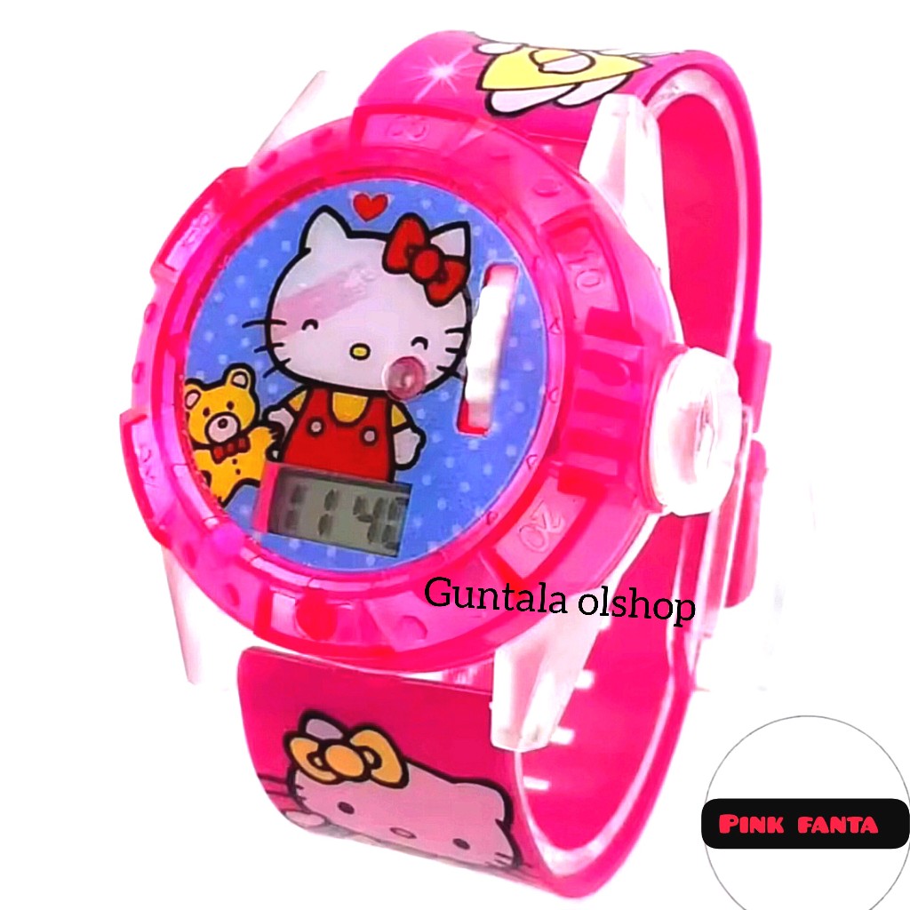 Jam Tangan Anak Perempuan Hello kitty,Jam Tangan Anak Perempuan Proyektor,Jam Digital Anak Perempuan
