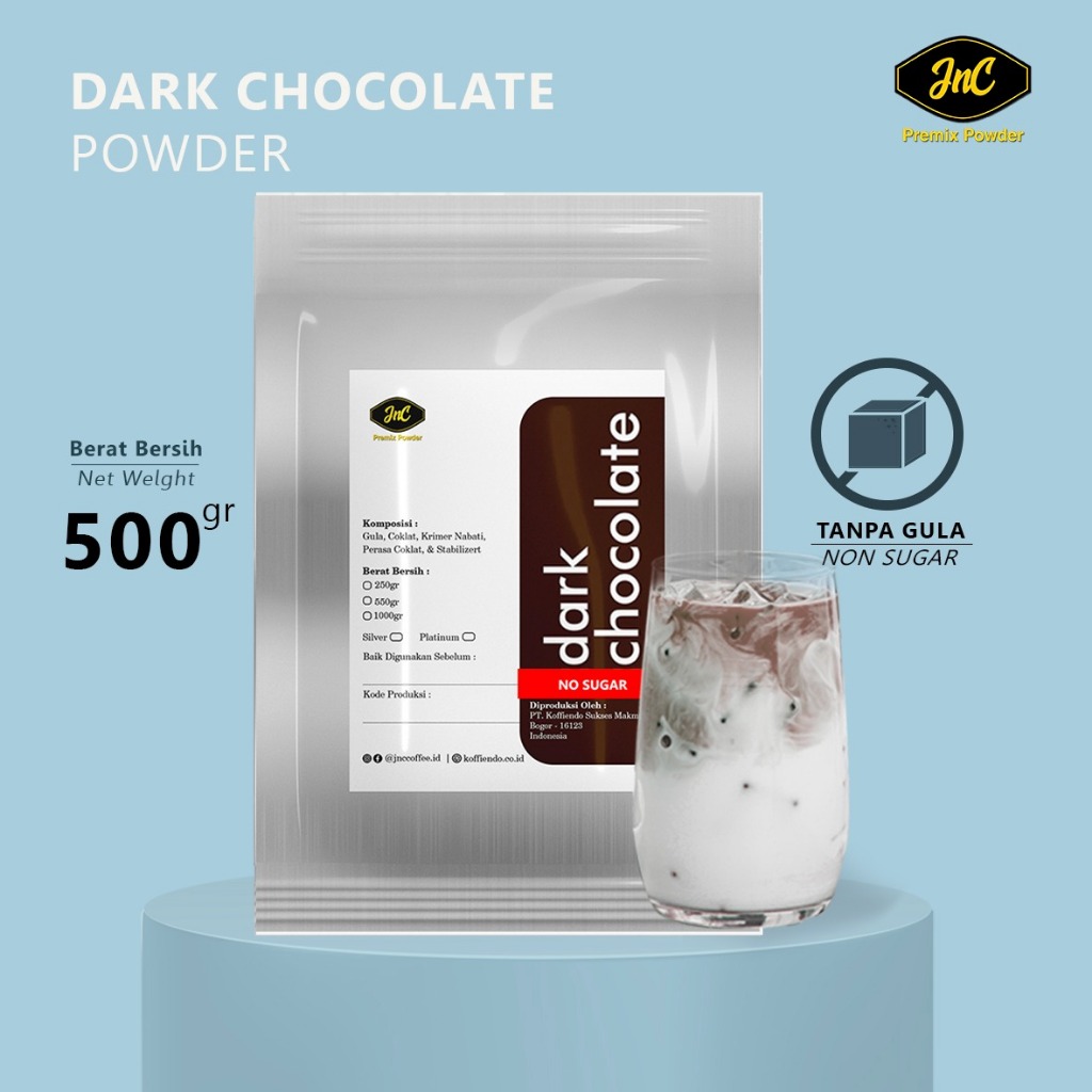 

JnC Dark Chocolate Tanpa Gula 500 Gr / Bubuk minuman Dark Coklat