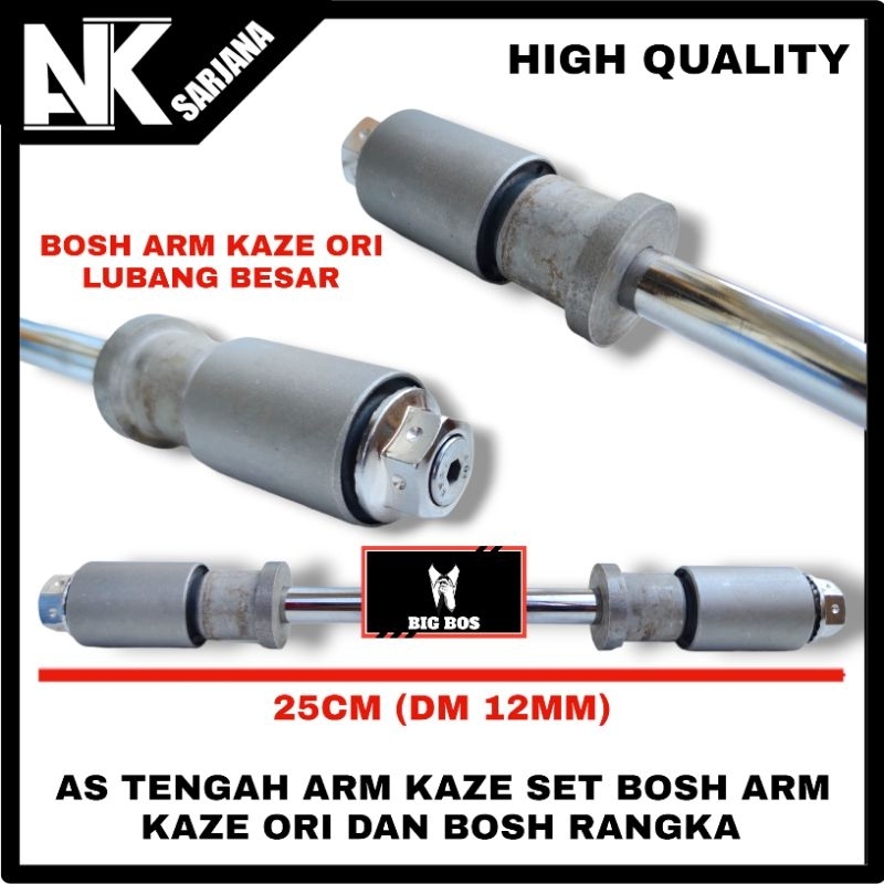 AS TENGAH ARM KAZE SET BOSH RANGKA DAN BOSH ARM KAZE ORI ARM GL LUBANG BESAR