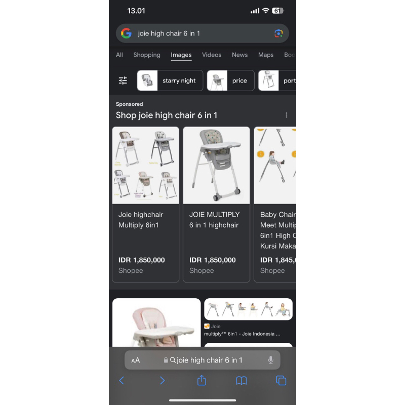 preloved joie multiply 6 in 1 highchair