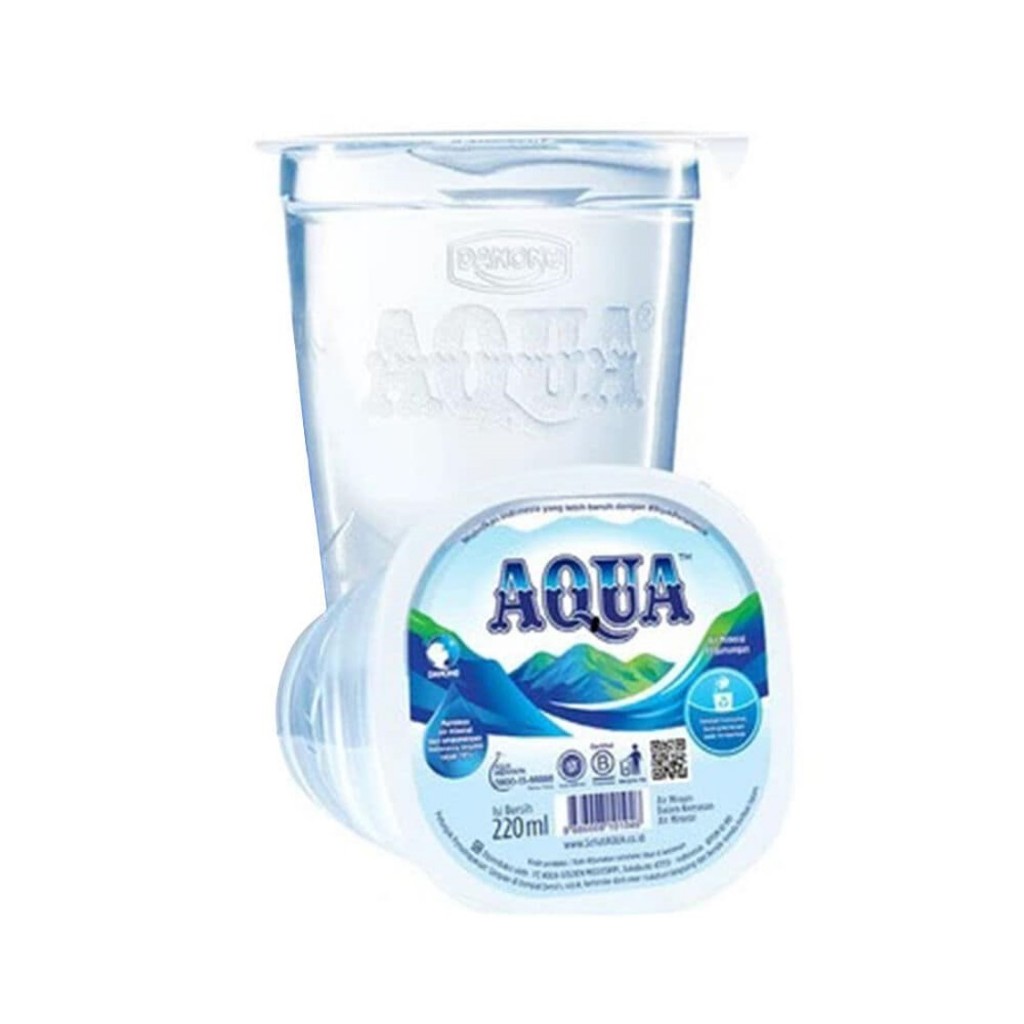 

AQUA Air Mineral Gelas Cup 220ml [1 Box 48 Cup]