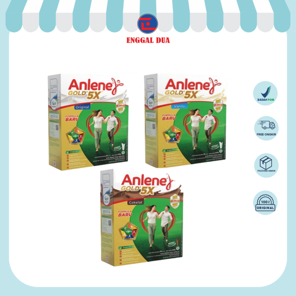 

Anlene Gold 5X 620gr Original/Vanilla/Coklat