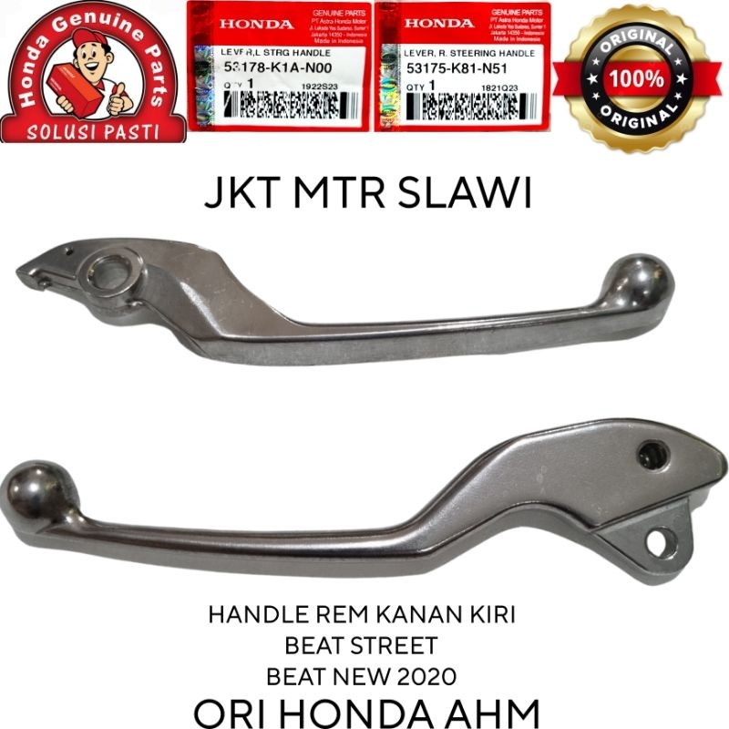 53178-K1A-N00(Kiri) 53175-K81-N51(Kanan) handle rem kiri & kanan 2020-2023 stylo 160, beat eco beat 