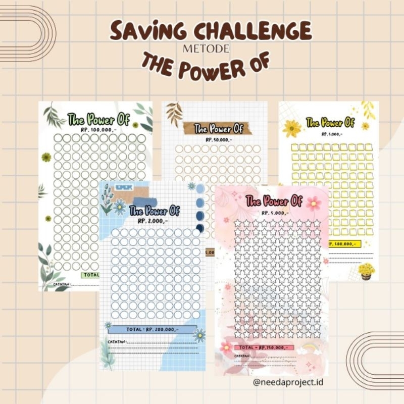 

Saving challenge A5&A6 || Kertas Budgeting || isi binder