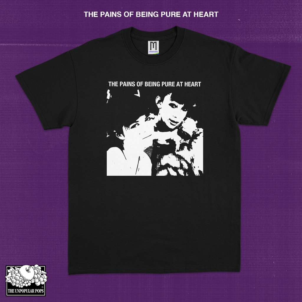 Kaos T-Shirt Baju Band Shoegaze THE PAINS OF BEING PURE AT HEART Black