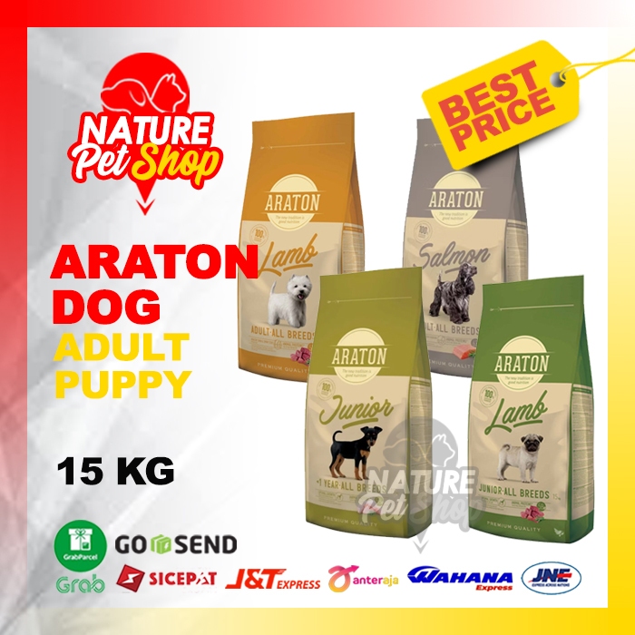 

23bagusmenshop - Araton Dog Food 15kg Makanan Anjing Premium Besar Khusus Grab Gojek