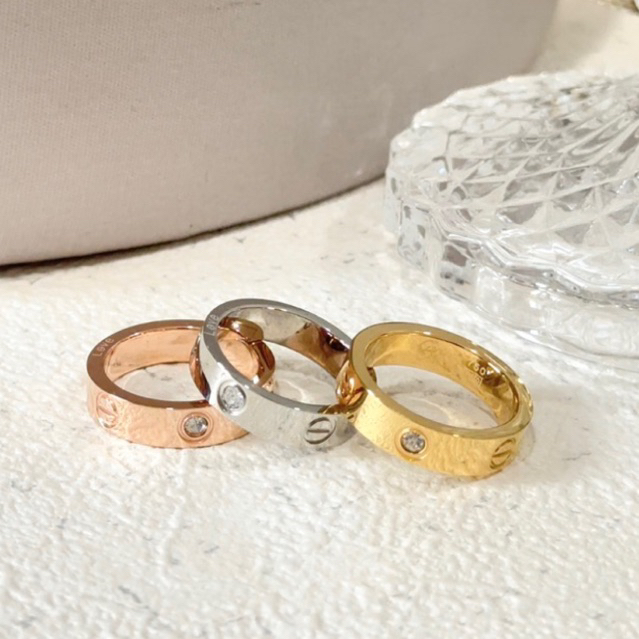 Adya Cincin Titanium Premium Cincin Couple Tunangan