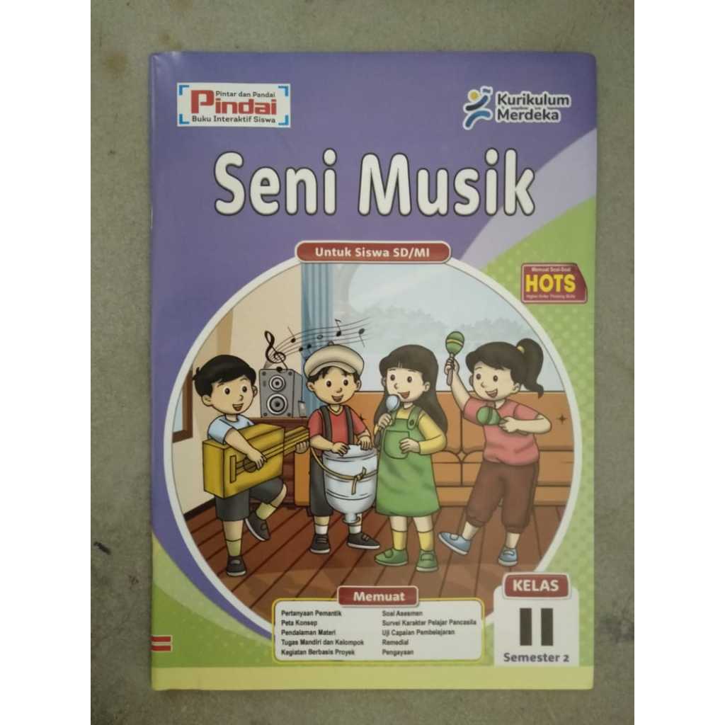 Buku LKS Pindai Kurikulum Merdeka Seni Musik untuk Kelas 2 SD/Mi Semester-2 (Cetakan Terbaru November 2023)