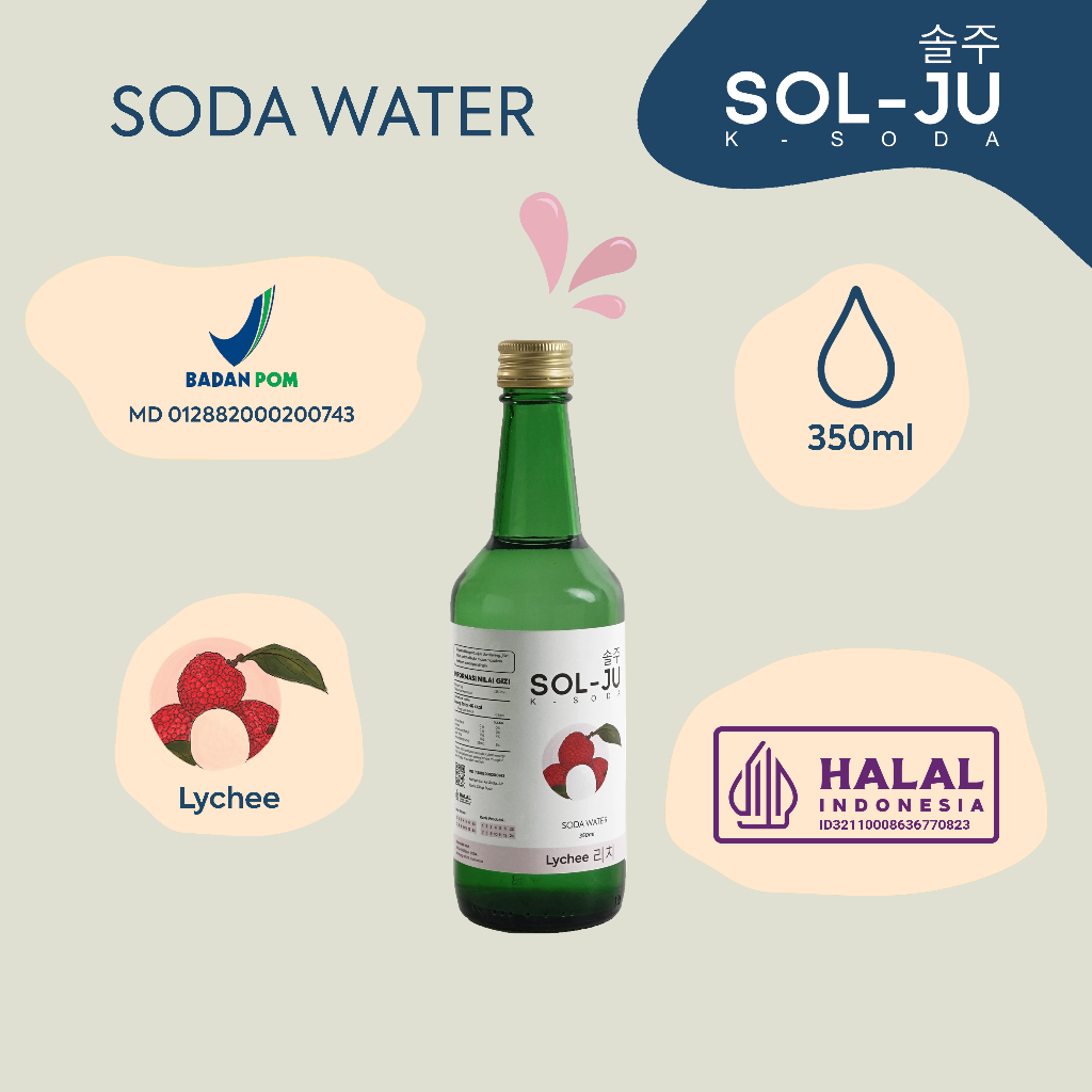 

SOLJU HALAL LYCHEE LECI SODA KOREA