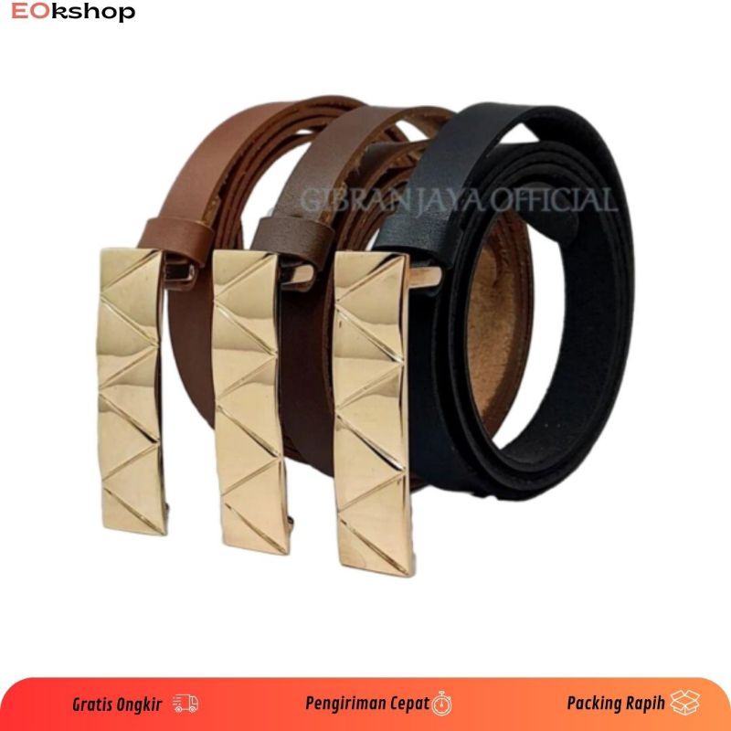 Ikat Pinggang Gesper Ban Tali Pinggang Sabuk Wanita Cewek Kulit