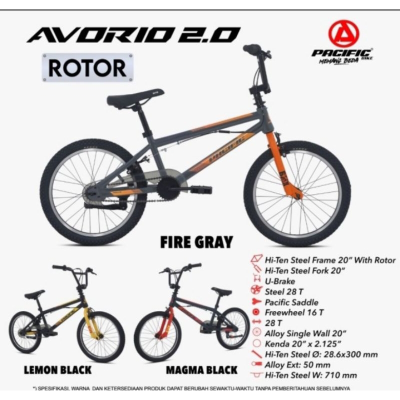 Sepeda BMX 20 inc Pacific Avorio 2.0 Rotor