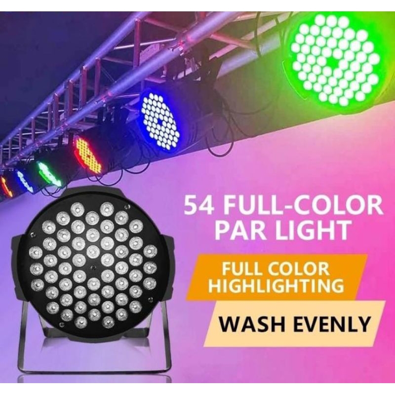 JUAL ORIGINAL LAMPU PAR LIGHT 54X3W FULL COLOR 3IN1 PAR LED 54 FULL COLOR