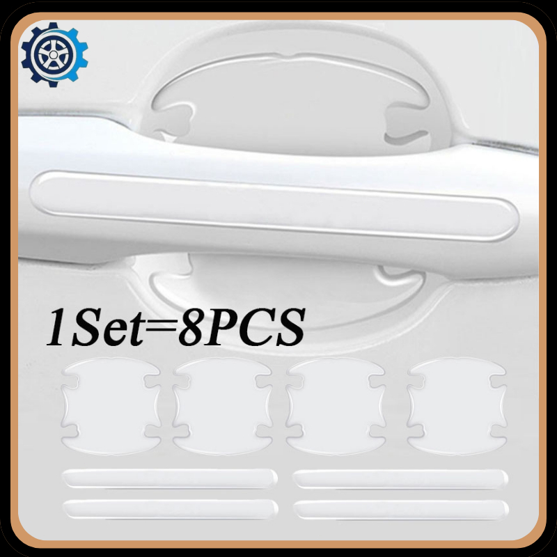 8pcs Stiker Pegangan Pintu Mobil Stiker Perlindungan Pegangan Mobil Stiker Pegangan Pintu Mobil Stik
