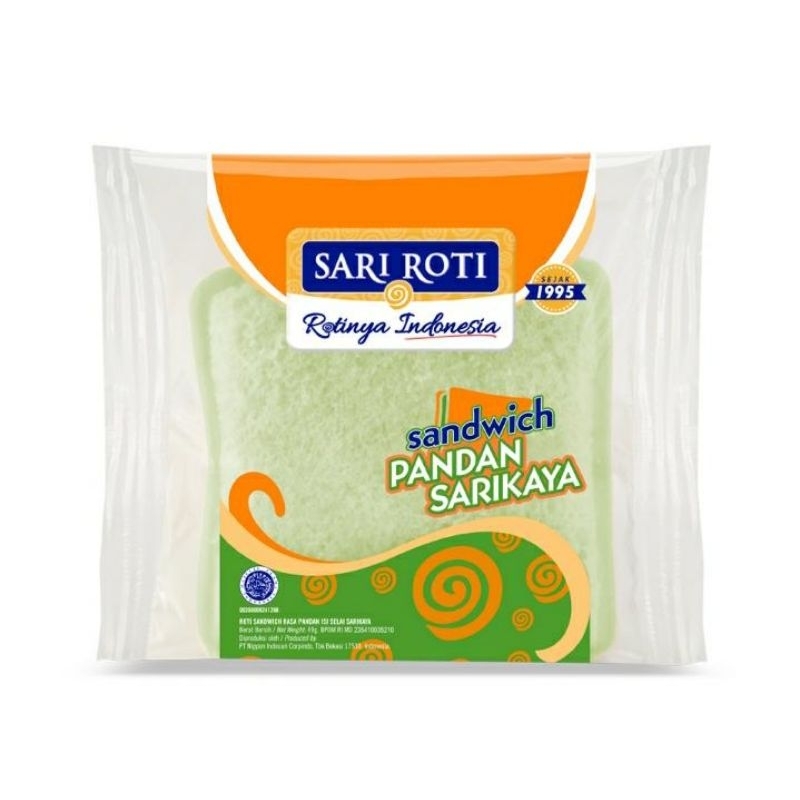 

SARI ROTI Sandwich Pandan Sarikaya 49 g