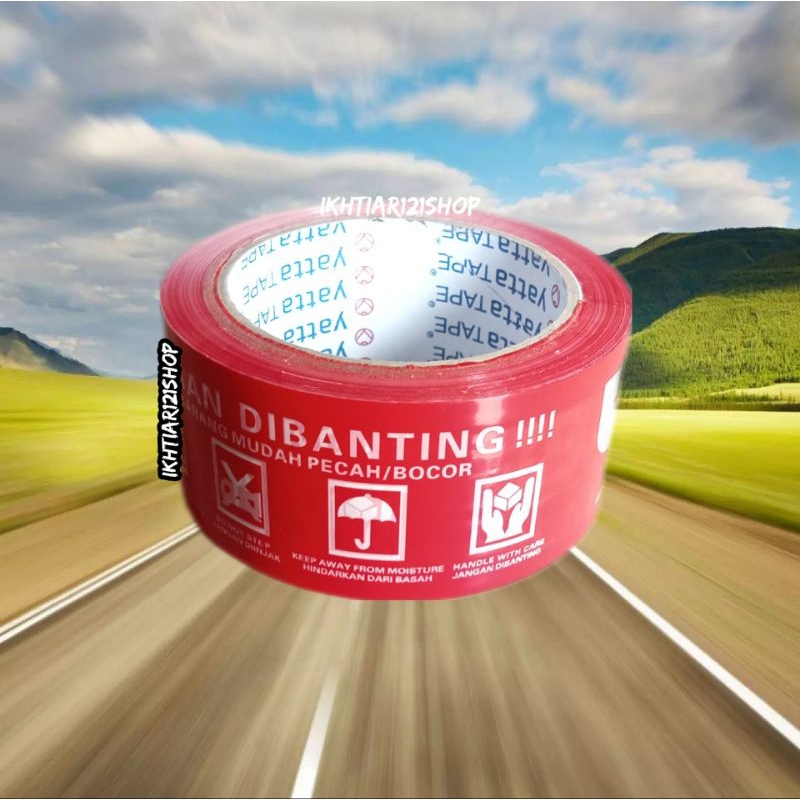 

Lakban FRAGILE 90 Yard 48mm Per Pcs Roll satuan