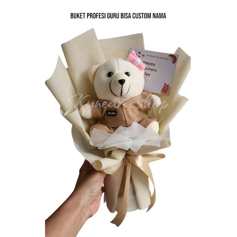 buket boneka hari guru free nama